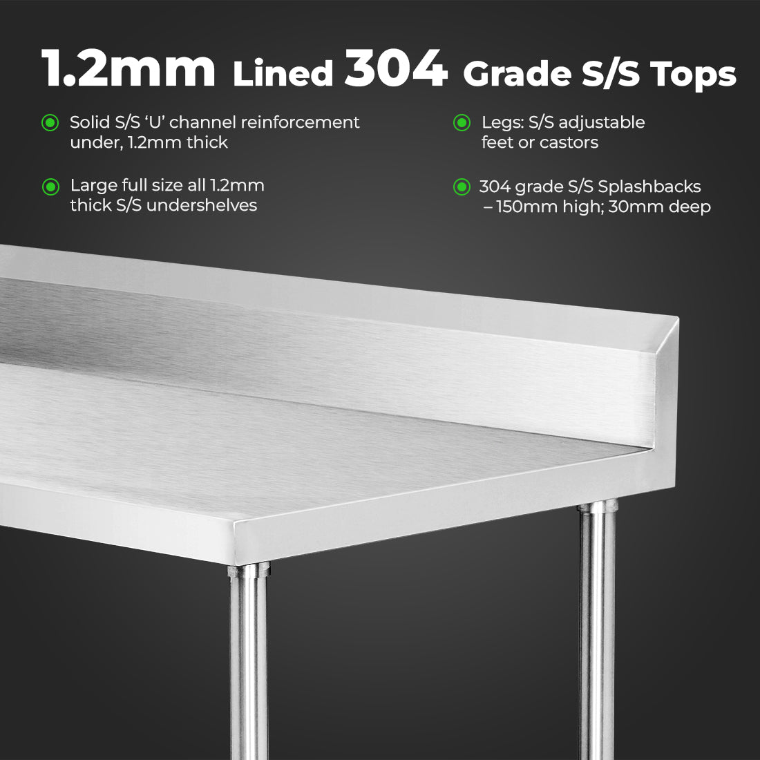 WBB6-1200/A Workbench with Splashback