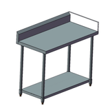 Modular Systems Splashback Extension for Premium 700 Series Bench WBB7-SBL