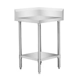 WBCB6-0600/A - Corner Workbench with 150mm Splashback & Undershelf