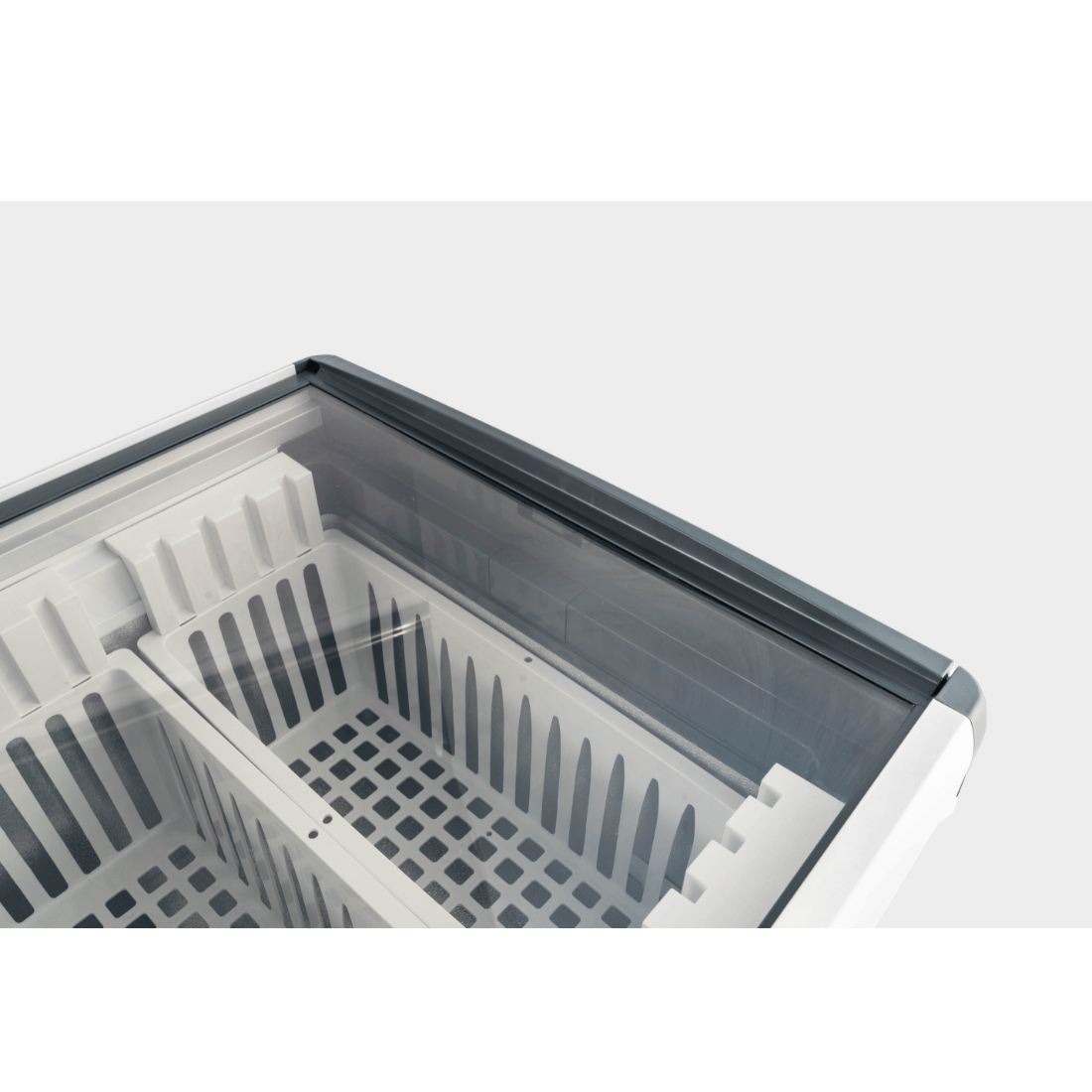 Thermaster 336L Chest Freezer with Flat Glass Sliding Lids - WD336G