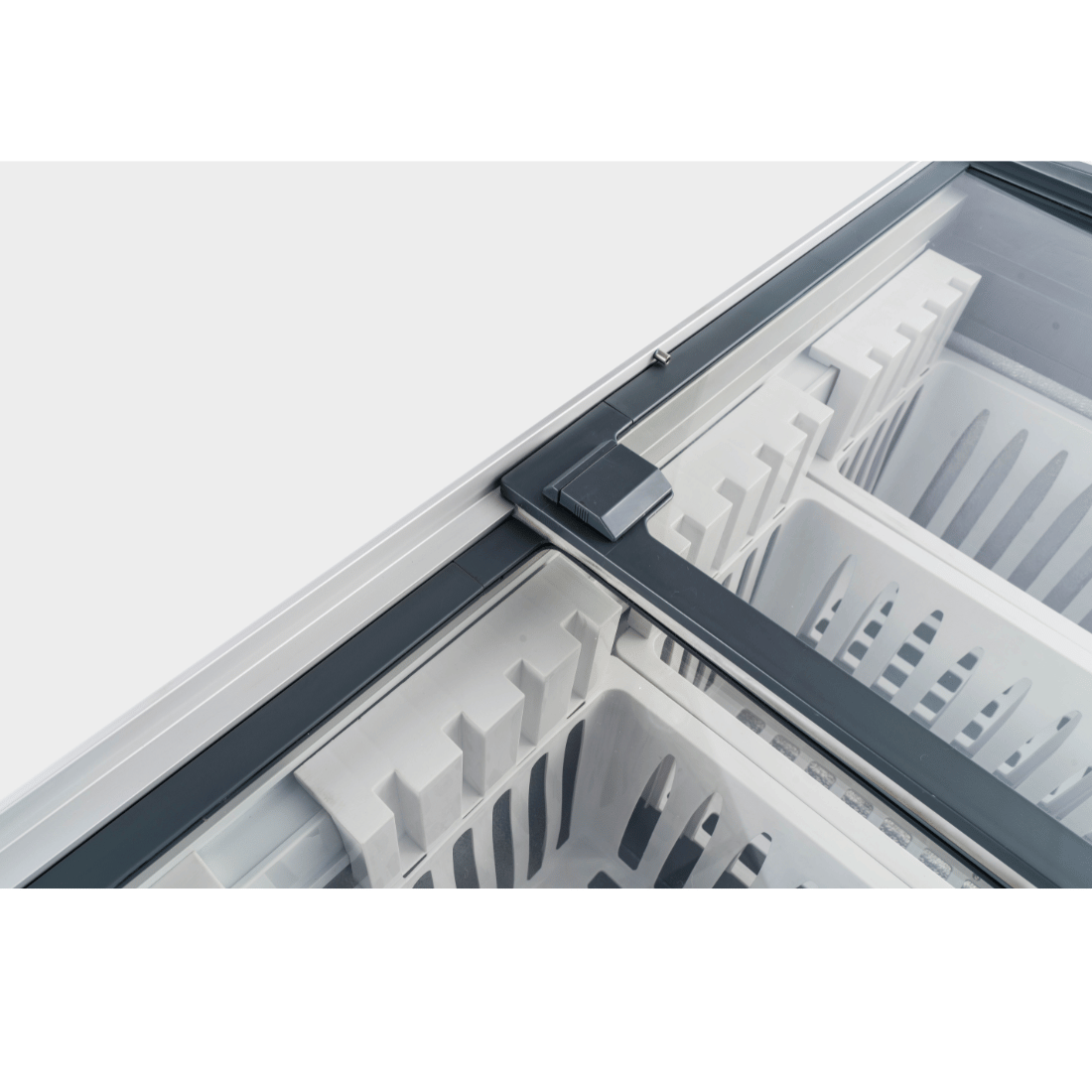 Thermaster 336L Chest Freezer with Flat Glass Sliding Lids - WD336G