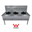 Gasmax Stainless Steel Waterless LPG Triple Wok Chimney Burner - WW-3LC