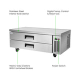 FED-X Chef Base Refrigeratied Drawer Bench 360L - XCB-60