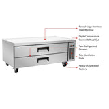 FED-X Chef Base Refrigerated Drawer Bench 360L - XCB-60