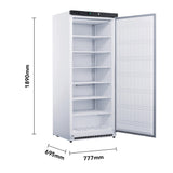FED-X 555L S/S Single Solid Door Freezer - XF600SS