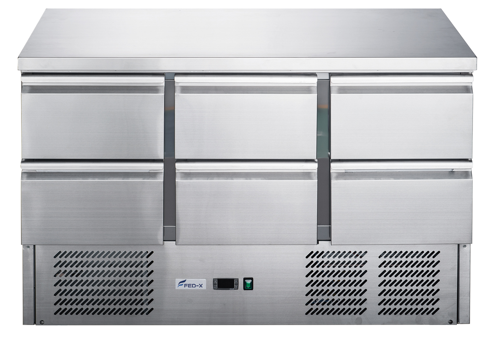 FED-X Six Drawer Compact Workbench Fridge - XGNS1300-6D