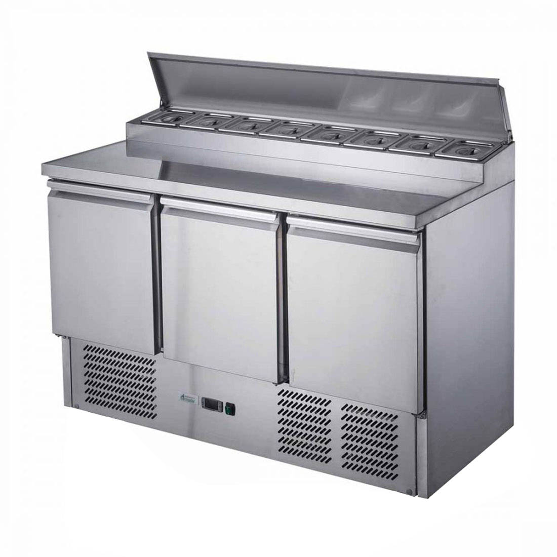 FED-X Three Door Salad Prep Fridge - XGNS1300D