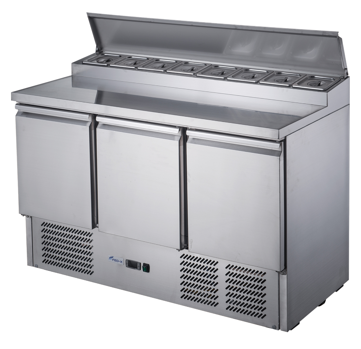 FED-X Three Door Salad Prep Fridge - XGNS1300D