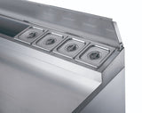 FED-X Three Door Salad Prep Fridge - XGNS1300D