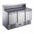 FED-X Three Door Salad Prep Fridge with Marble Top XGNS1300E