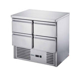 FED-X Four Drawer Compact Workbench Fridge - XGNS900-4D