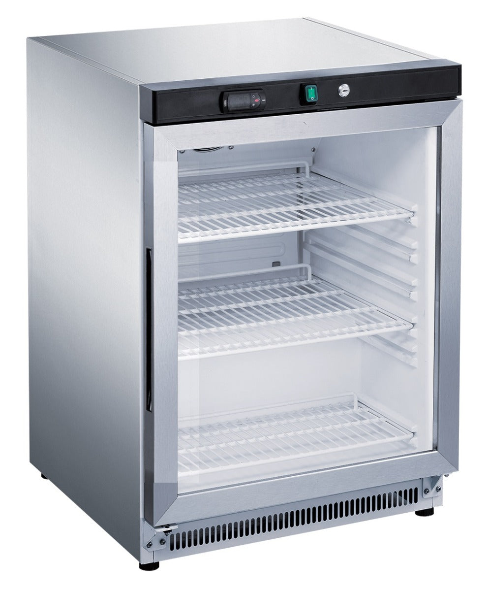 2NDs: FED-X 130L Bar Cooler Glass Door - XR200SG-NSW2195