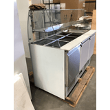 2NDs: FED-X Three Door Salad Prep Fridge with Glass Top - XS903GC-QLD374