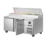 FED-X S/S Two Door Sandwich Counter - XSS8C15S2V