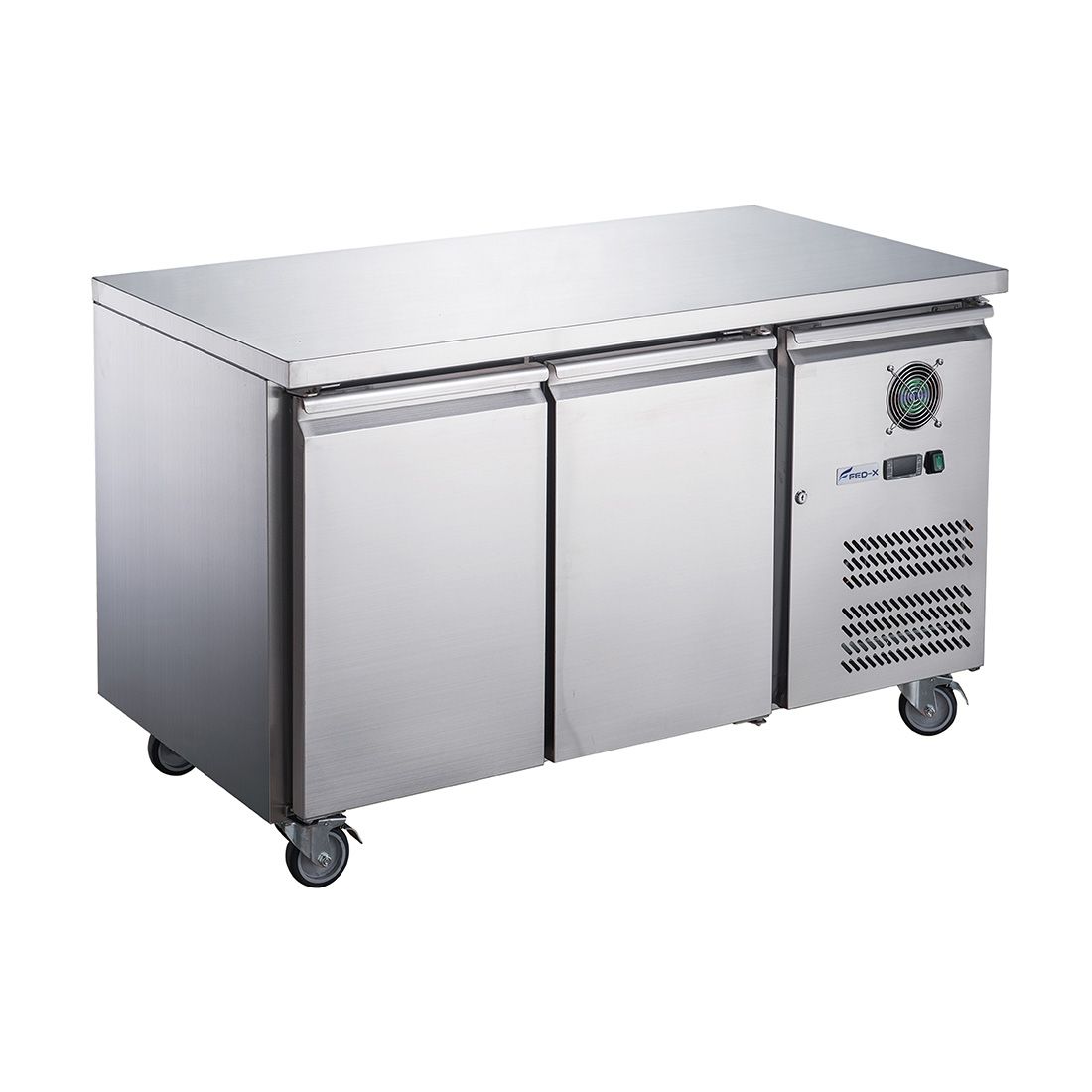 2NDs: FED-X S/S Two Door Bench Fridge - XUB6C13S2V-VIC908