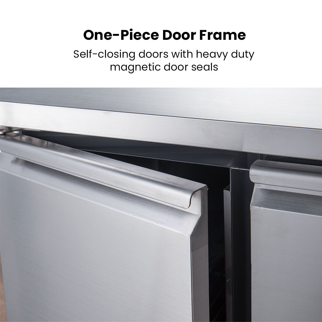 FED-X S/S Two Door Bench Fridge - XUB6C13S2V