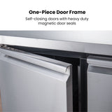 FED-X S/S Two Door Bench Fridge - XUB6C13S2V