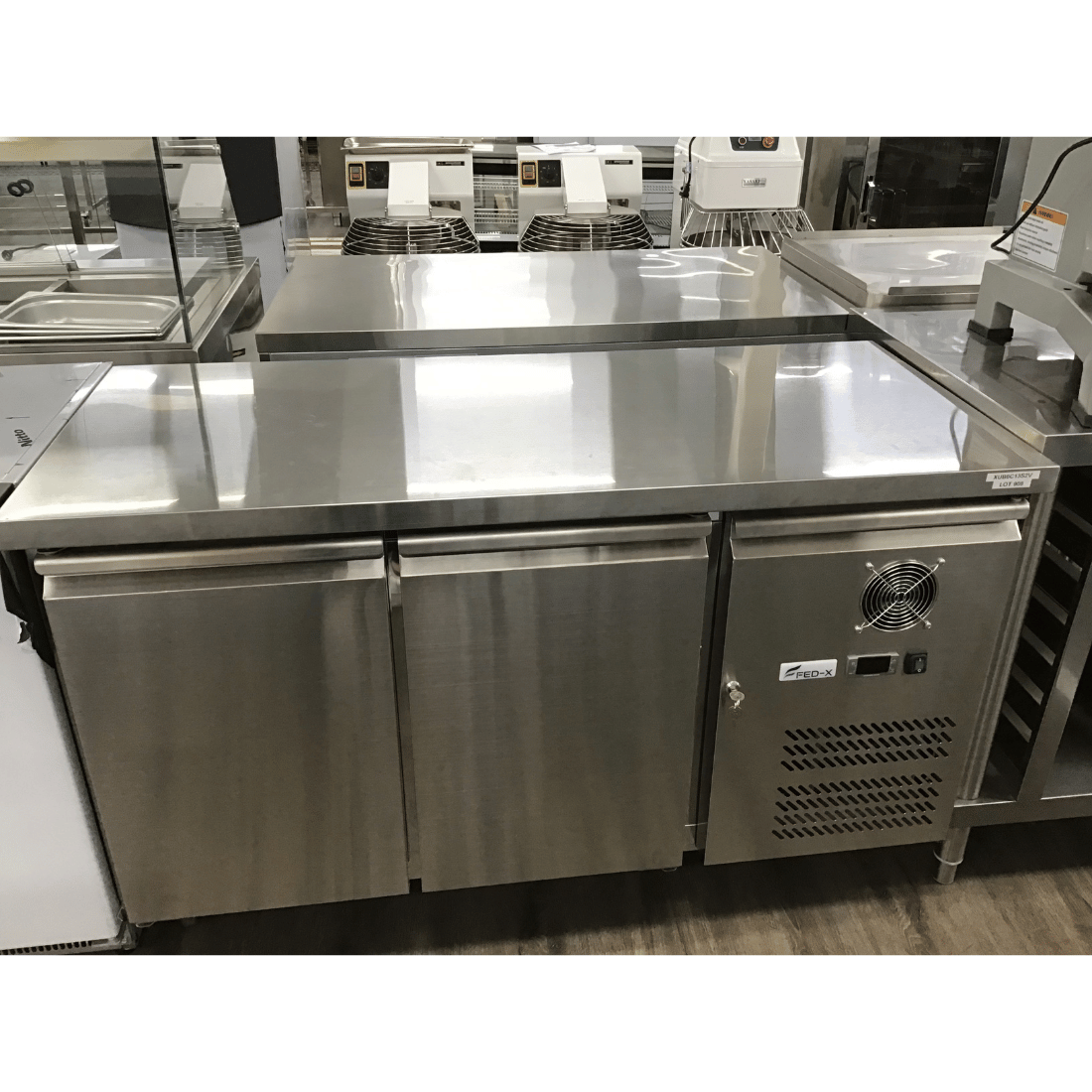 2NDs: FED-X S/S Two Door Bench Fridge - XUB6C13S2V-VIC908