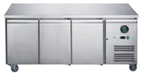 FED-X S/S Three Door Bench Fridge - XUB6C18S3V