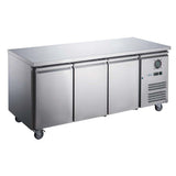 FED-X S/S Three Door Bench Fridge - XUB6C18S3V