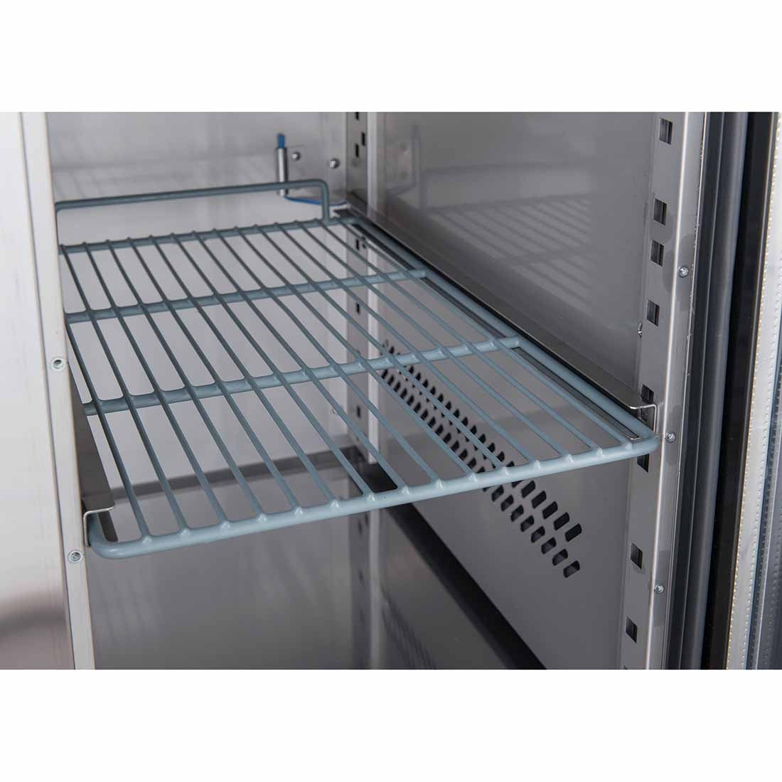 FED-X Four Glass Door Bench Fridge - XUB7C22G4V