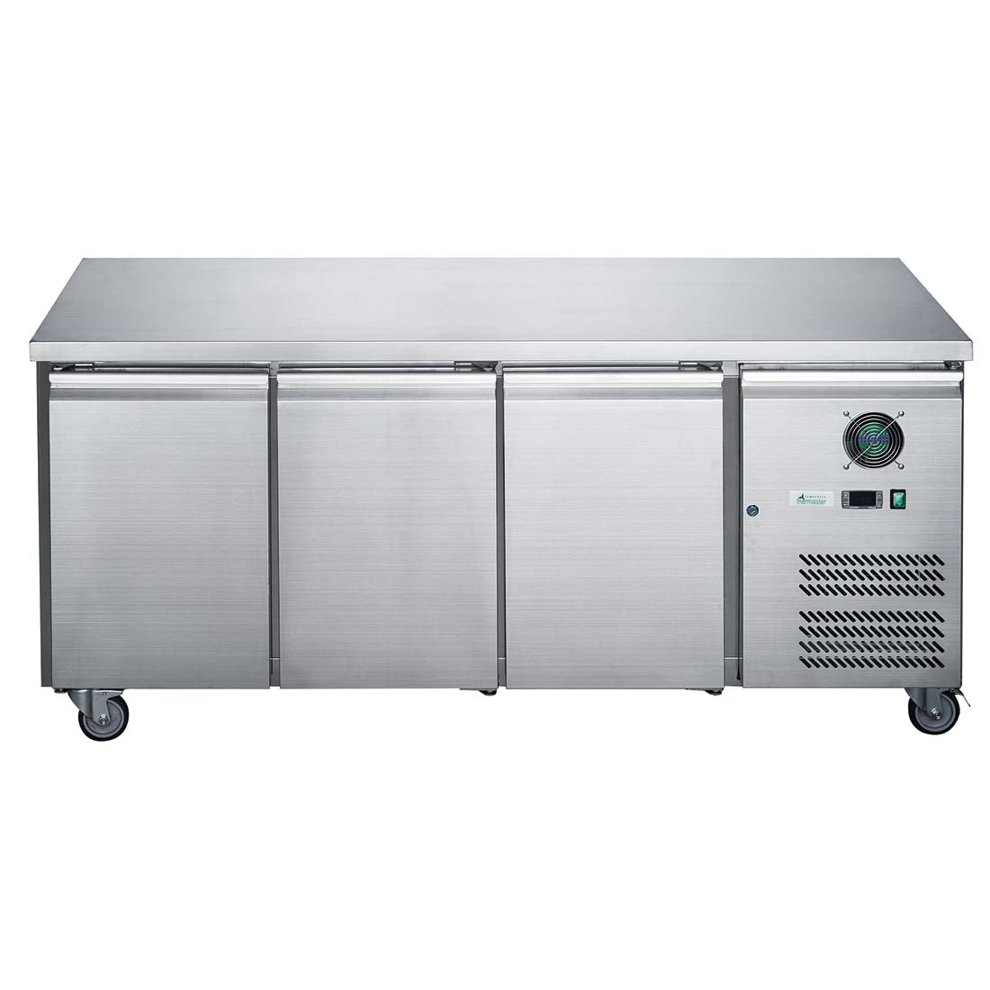 FED-X S/S Three Door Bench Freezer - XUB6F18S3V