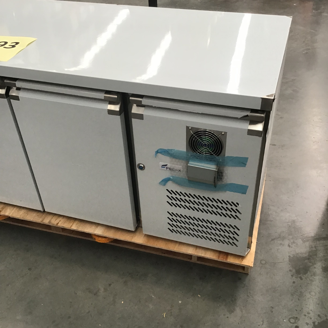 2NDs: FED-X S/S Three Door Bench Fridge - XUB7C18S3V-NSW2193