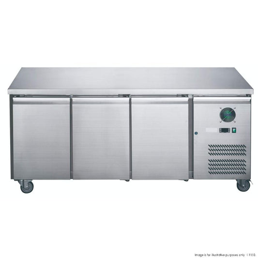 2NDs: FED-X S/S Three Door Bench Fridge - XUB7C18S3V-NSW2193