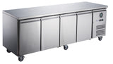 2NDs: FED-X S/S Four Door Bench Fridge - XUB7C22S4V-QLD118