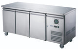 FED-X Stainless Steel Three Door Bench Freezer - XUB7F18S3V