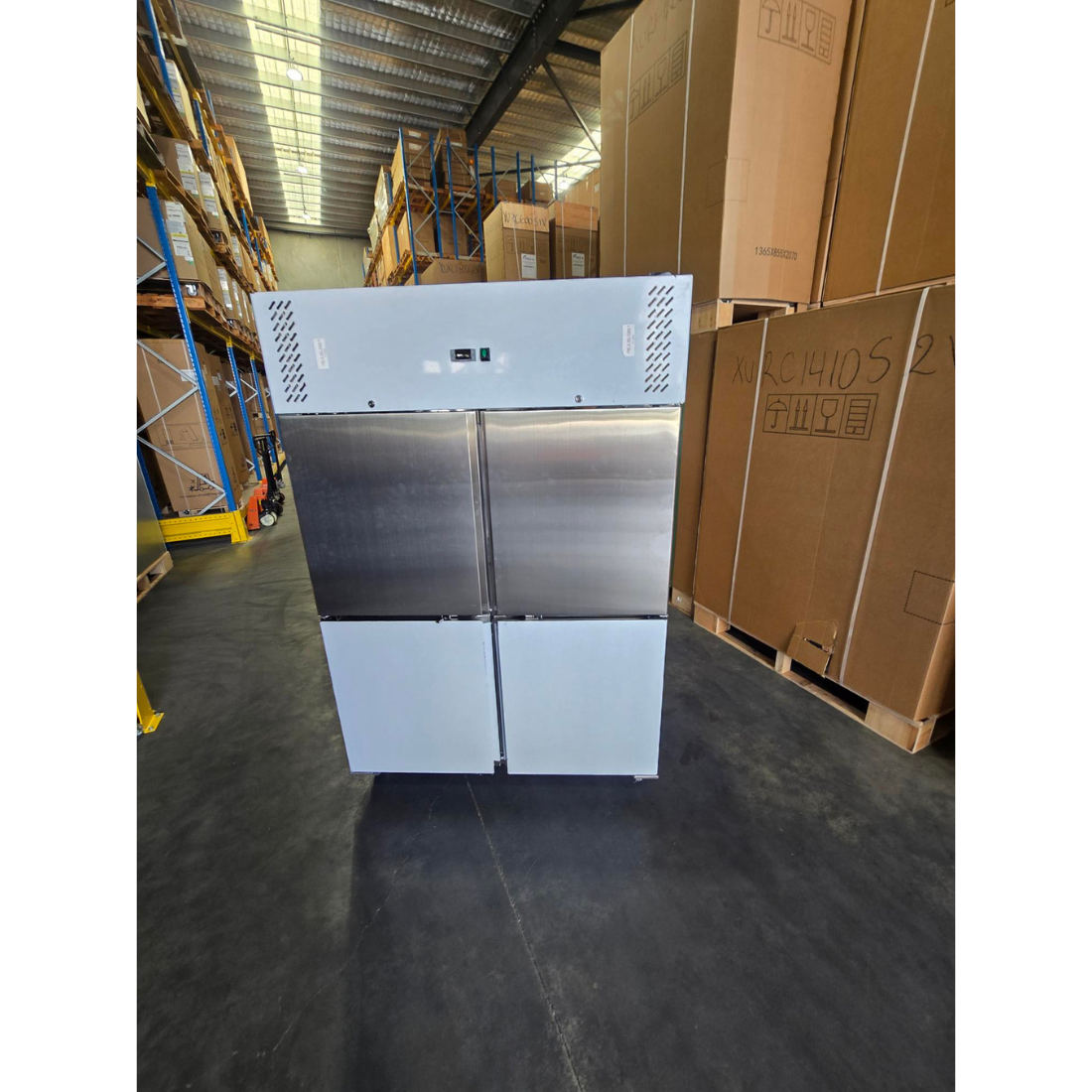 2NDs: FED-X S/S Split Four-Door Upright Fridge - XURC1200S2V-QLD133