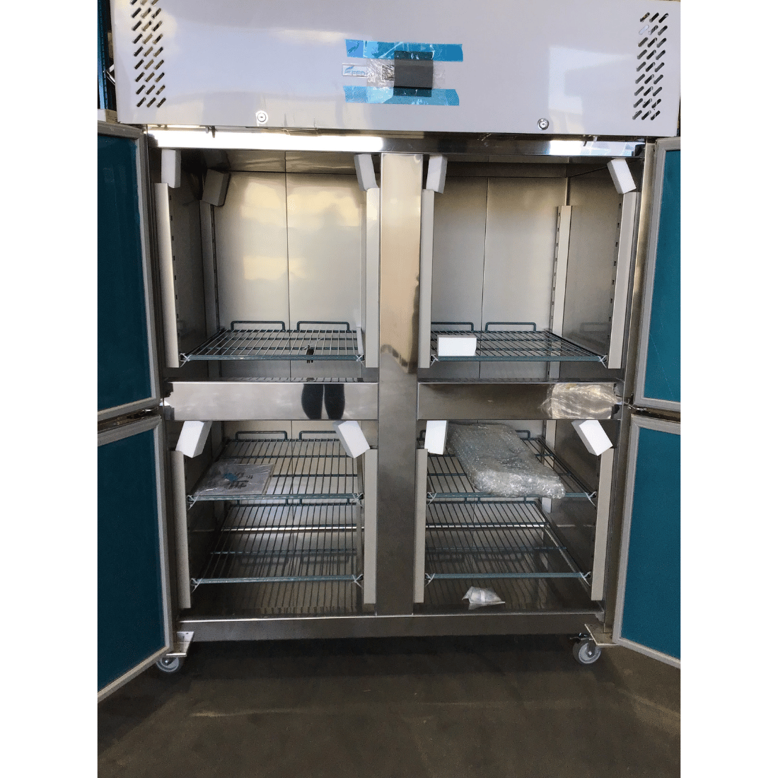 Ex-Showroom: FED-X S/S Four Door Upright Fridge - XURC1410S2V-QLD370