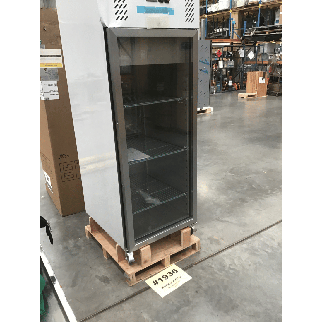 2NDs: FED-X S/S Full Glass Door Upright Fridge - XURC600G1V-NSW1936