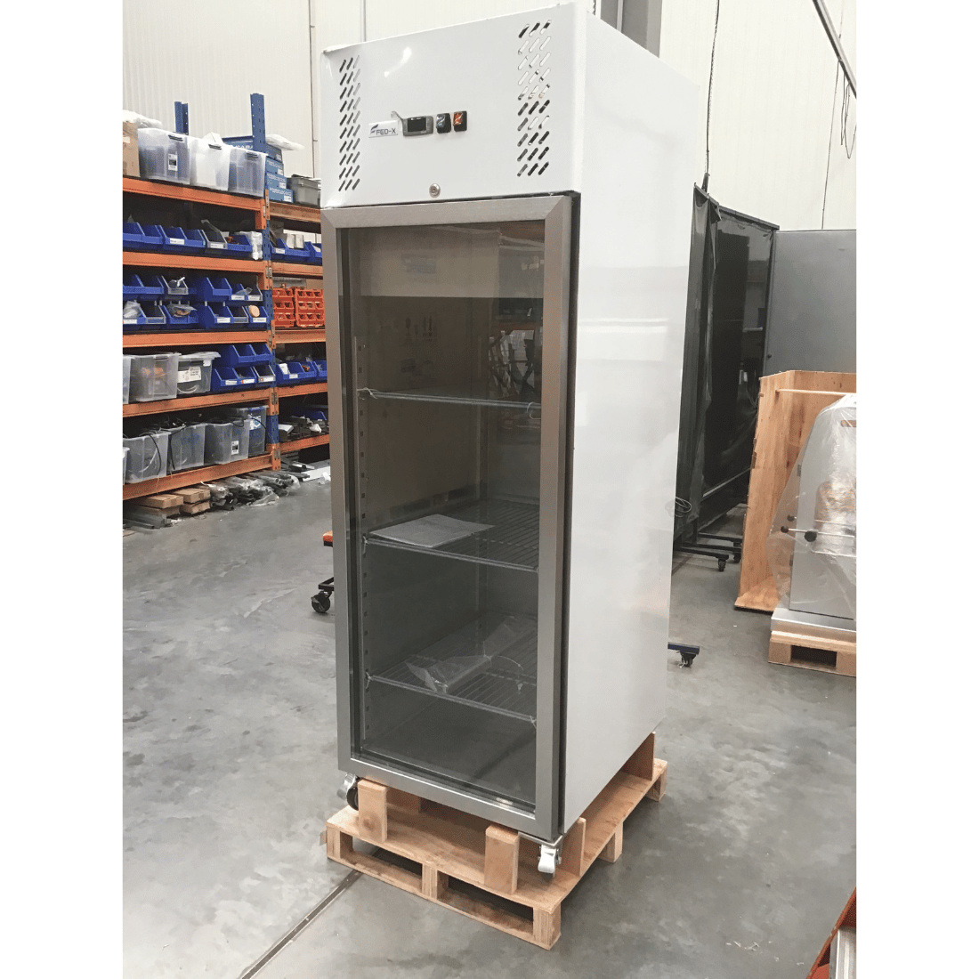 2NDs: FED-X S/S Full Glass Door Upright Fridge - XURC600G1V-NSW1936