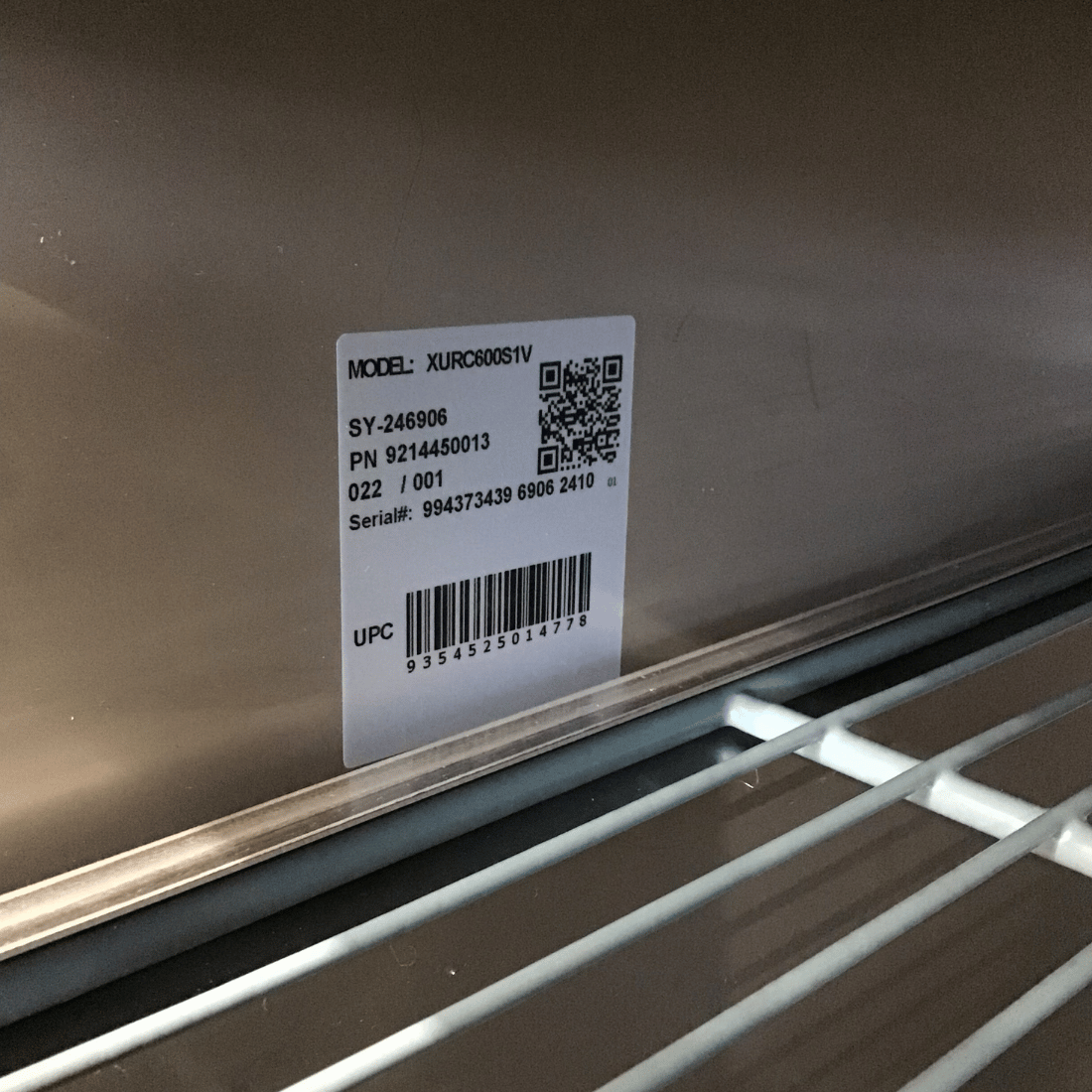 2NDs: FED-X S/S Two Door Upright Fridge - XURC600S1V-QLD338