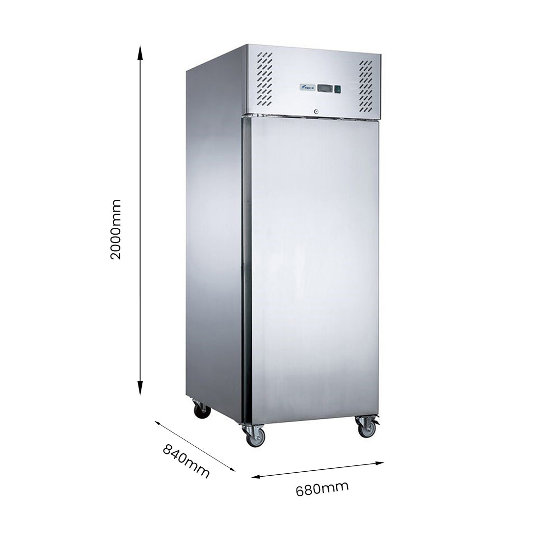 FED-X S/S Single Full Door Upright Fridge - XURC600SFV