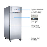 FED-X S/S Single Full Door Upright Fridge - XURC600SFV