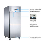 FED-X S/S Single Full Door Upright Fridge - XURC600SFV