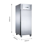 FED-X S/S Single Door Upright Fridge - XURC650SFV