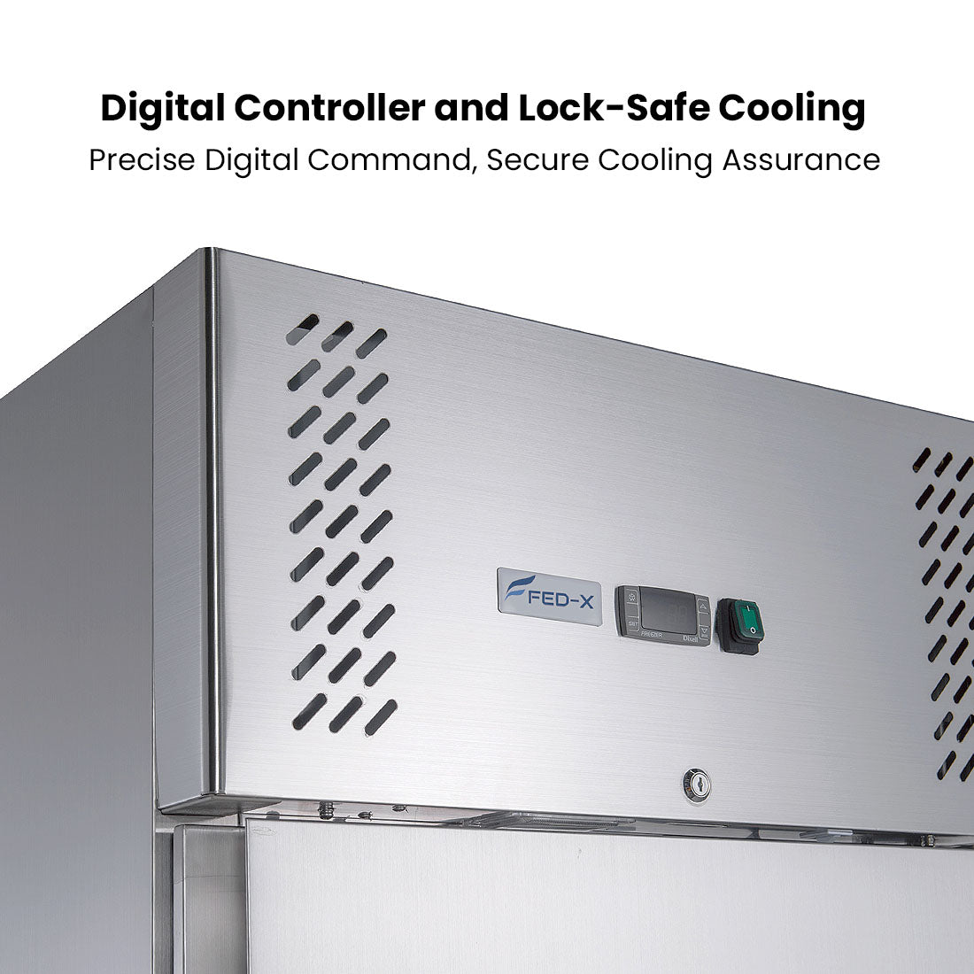 FED-X S/S Single Door Upright Fridge - XURC650SFV