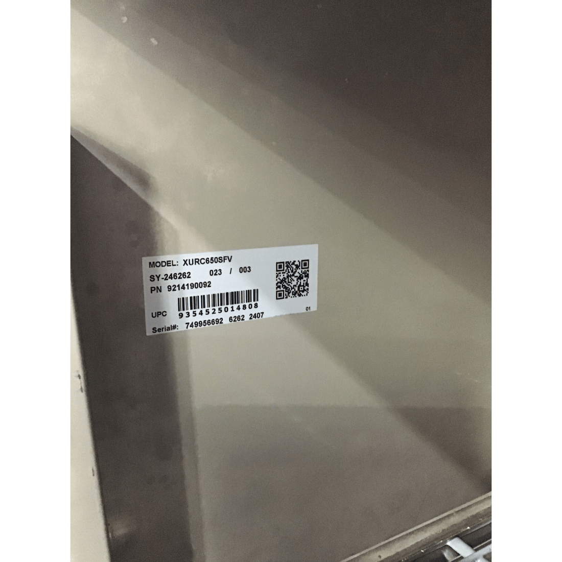 2NDs: FED-X S/S Single Door Upright Fridge - XURC650SFV-QLD342