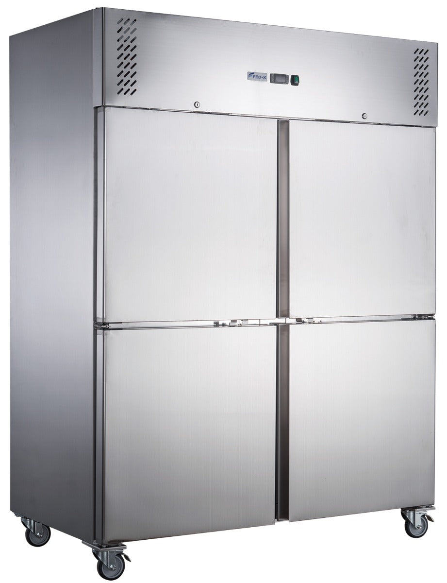 FED-X S/S Four Door Upright Fridge - XURC1200S2V