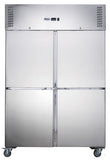 Ex-Showroom: FED-X S/S Four Door Upright Fridge - XURC1410S2V-QLD315