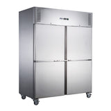 2NDs: FED-X S/S Split Four-Door Upright Freezer - XURF1410S2V-NSW2189
