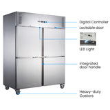 FED-X S/S Four Door Upright Freezer - XURF1410S2V