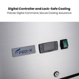 FED-X S/S Full Glass Door Upright Freezer - XURF600G1V