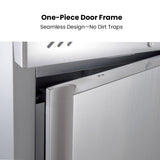 FED-X S/S Two Door Upright Fridge - XURC600S1V