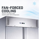 FED-X S/S Two Full Door Upright Freezer - XURF1200SFV