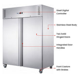 FED-X S/S Two Full Door Upright Freezer - XURF1200SFV