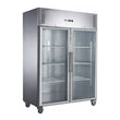 2NDs: FED-X S/S Two Full Glass Door Upright Freezer XURF1410G2V-QLD130